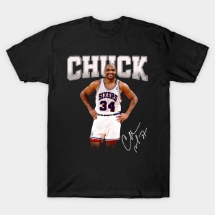 Charles Barkley The Chuck Basketball Legend Signature Vintage Retro 80s 90s Bootleg Rap Style T-Shirt